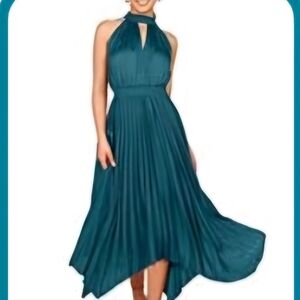 Pretty turquoise halter dress